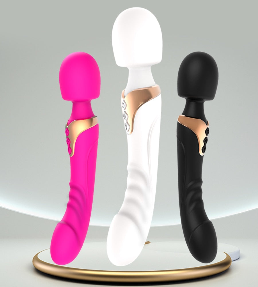 Big head vibrator dildo vibrating on both sides 10 speeds