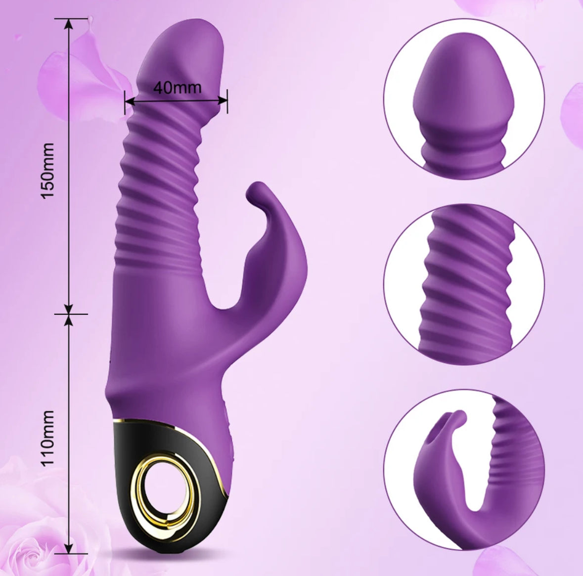 Telescopic and vibrating rabbit