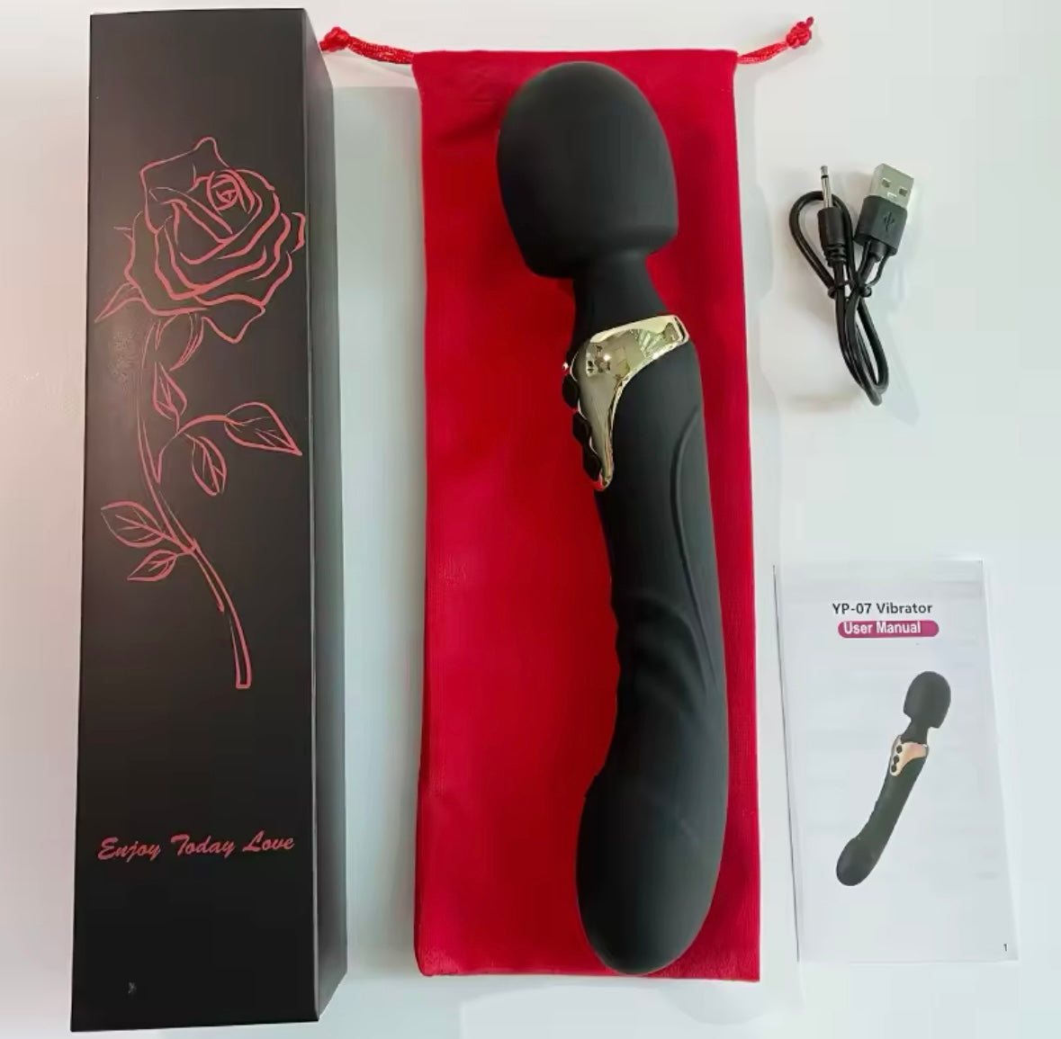 Big head vibrator dildo vibrating on both sides 10 speeds