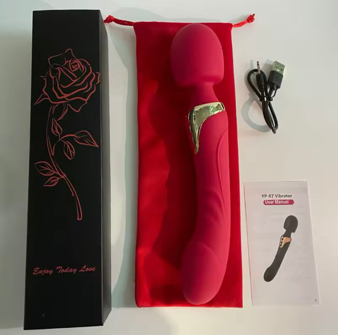 Big head vibrator dildo vibrating on both sides 10 speeds