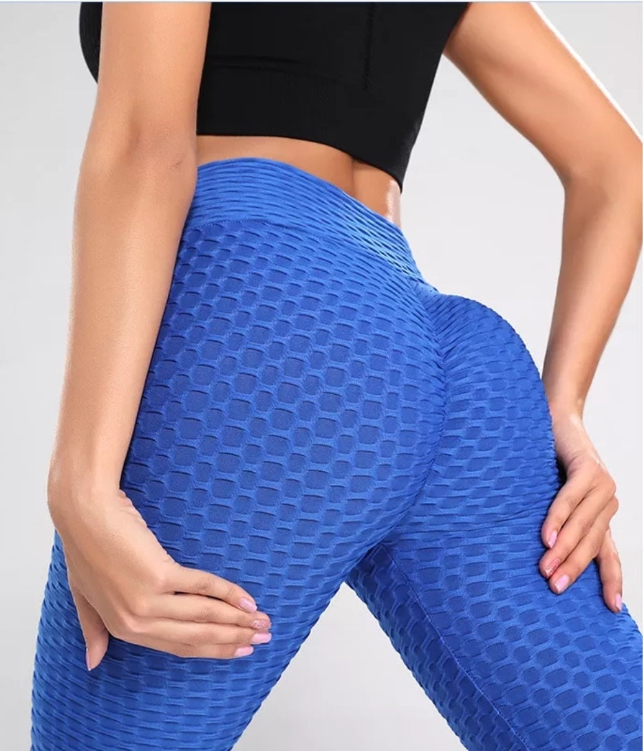 Push up sports leggings Blue Anti cellulite New design