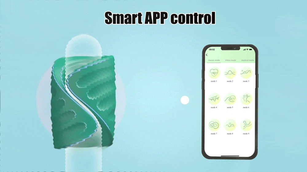 Automatic penis masturbator with mobile app