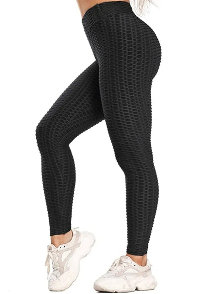 Black Push up Anti cellulite sports leggings